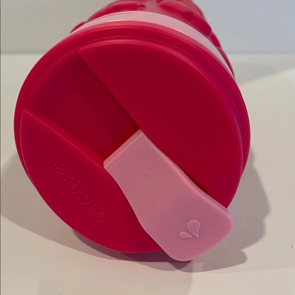 CoolGear‎ Soft Foam Pink Heart 20oz Tumbler Water Bottle NWT